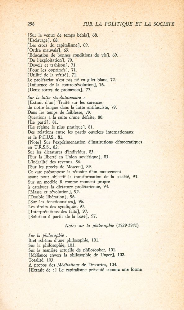 『ÉCRITS SUR LA POLITIQUE ET LA SOCIÉTÉ』 4