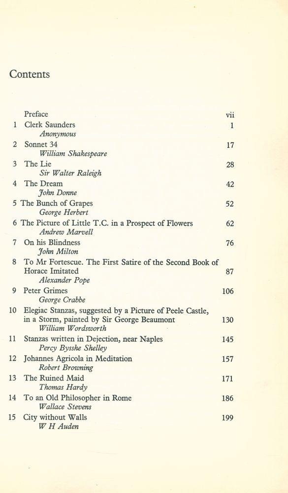 『AN INTRODUCTION TO ENGLISH POETRY』 2