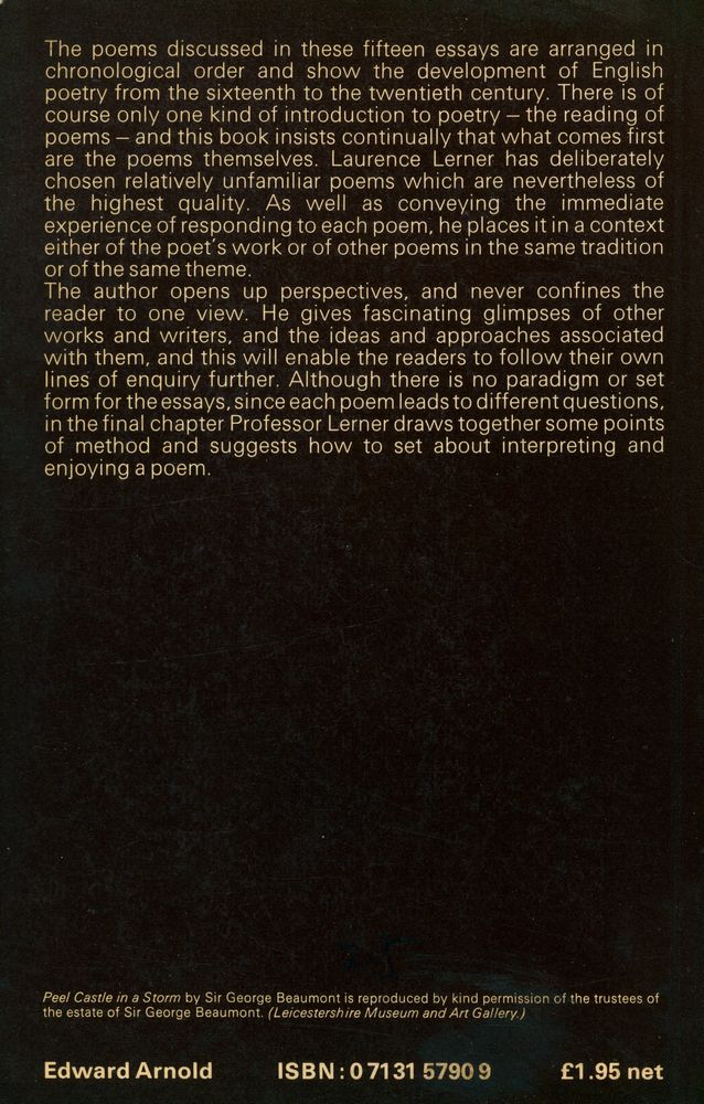 『AN INTRODUCTION TO ENGLISH POETRY』 3