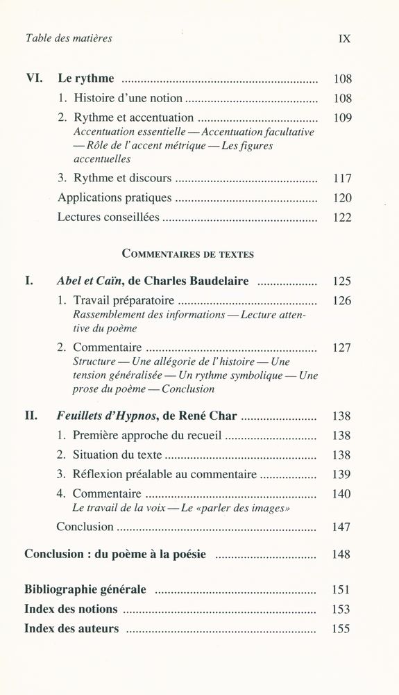 『Introduction à l'analyse du Poème』 4