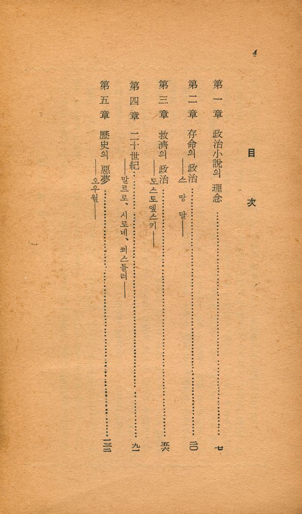 『葦聲文庫 No. 33 - 政治와小說(위성문고 No. 33 - 정치와 소설)』 2