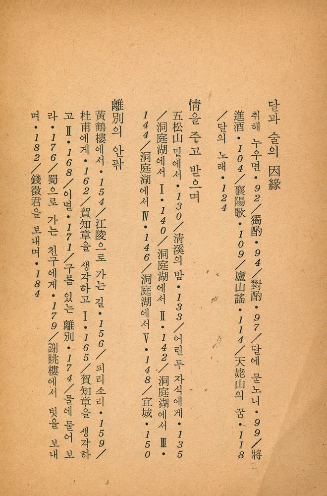 『三中堂文庫 158 - 李白詩選(삼중당문고 158 - 이백시선)』 3