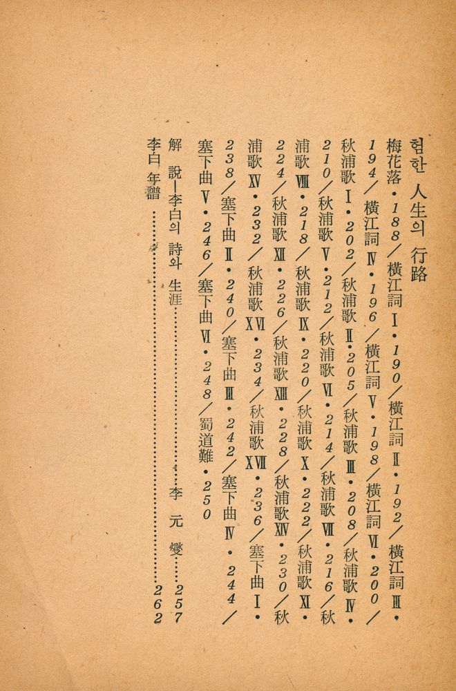 『三中堂文庫 158 - 李白詩選(삼중당문고 158 - 이백시선)』 4