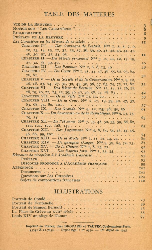 『LES CARACTÈRES : OU LES MŒURS DE CE SIÈCLE』 2