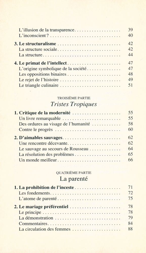 『Introduction à l'anthropologie structurale : Lévi - Strauss aujourd'hui』 3