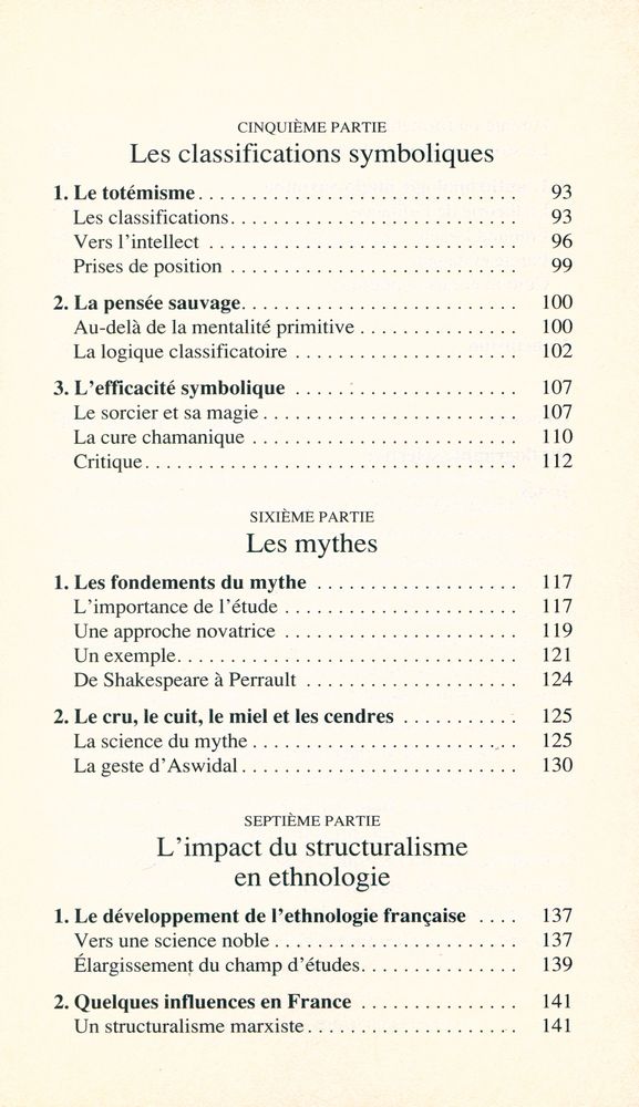 『Introduction à l'anthropologie structurale : Lévi - Strauss aujourd'hui』 4