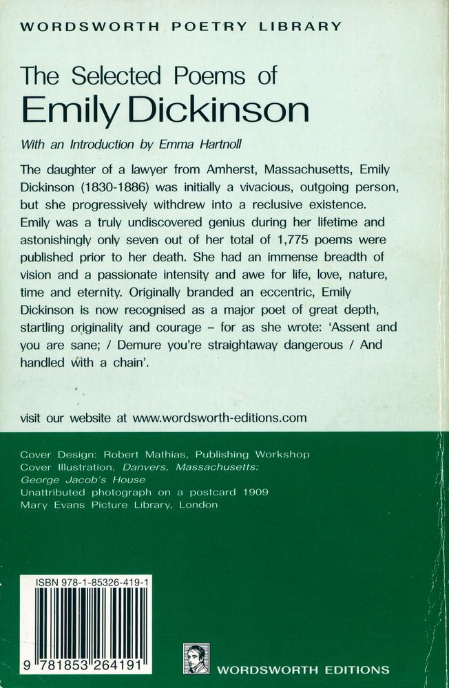 『WORDSWORTH POETRY LIBRARY - The Selected Poems of Emily Dickinson』 3