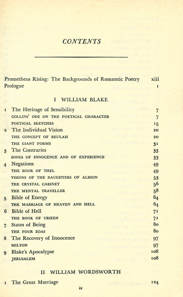 『THE VISIONARY COMPANY : A READING OF ENGLISH ROMANTIC POETRY』 2