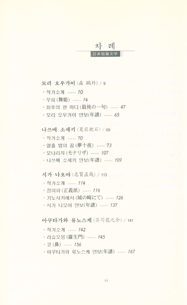 『일본단편문학』 2