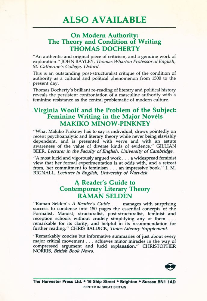 『The failure of theory : essays on criticism and contemporary fiction』 3