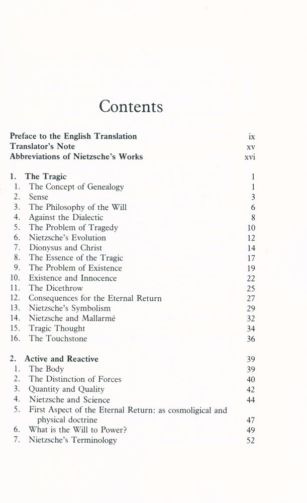 『Nietzsche and Philosophy』 2