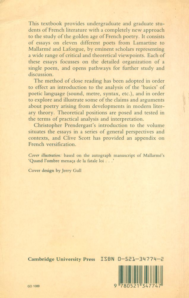 『Nineteenth - century French poetry : Introductions to close reading』 4