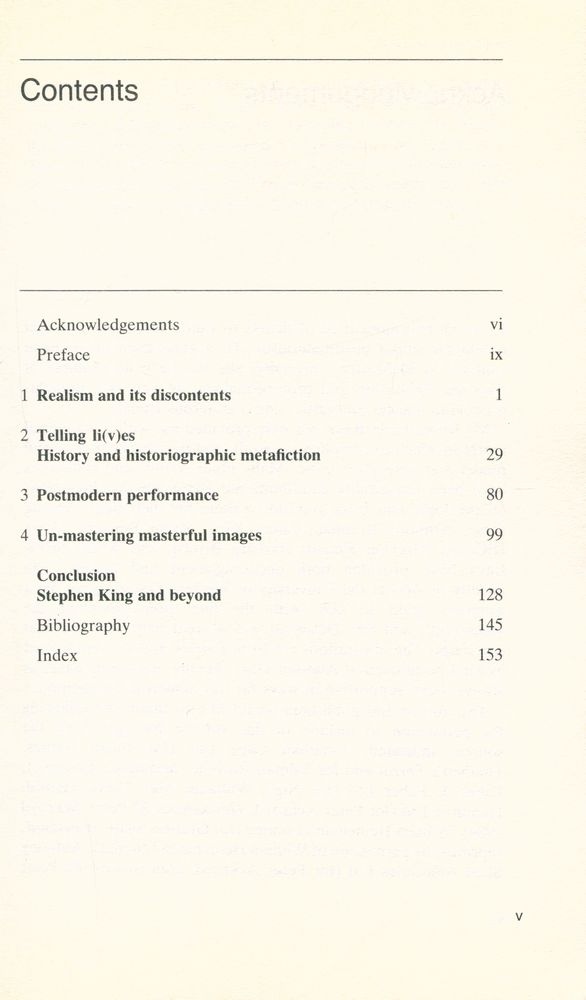 『Realism and power : postmodern British fiction』 2