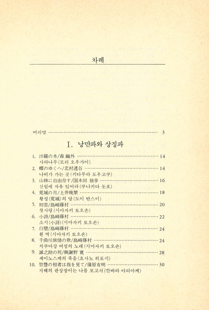 『일본名詩選(일본명시선)』 2