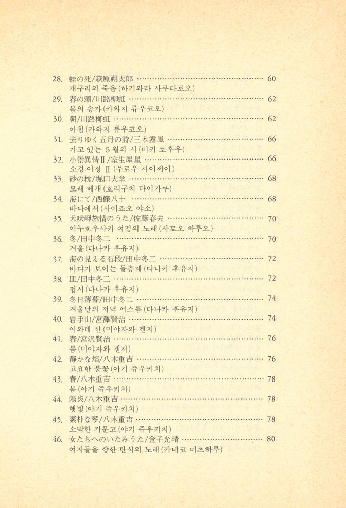 『일본名詩選(일본명시선)』 4