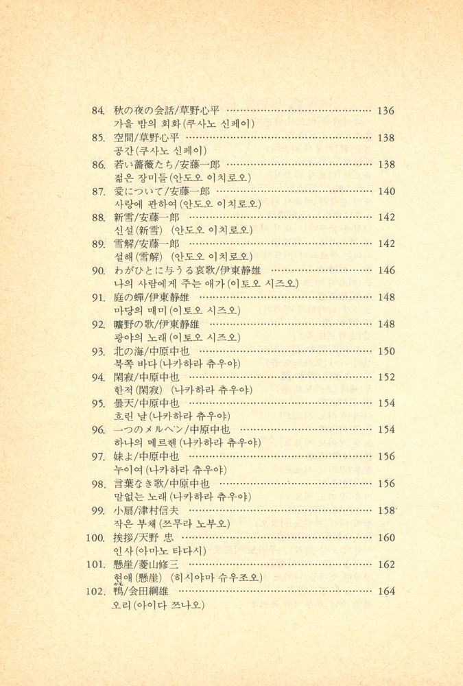 『일본名詩選(일본명시선)』 7
