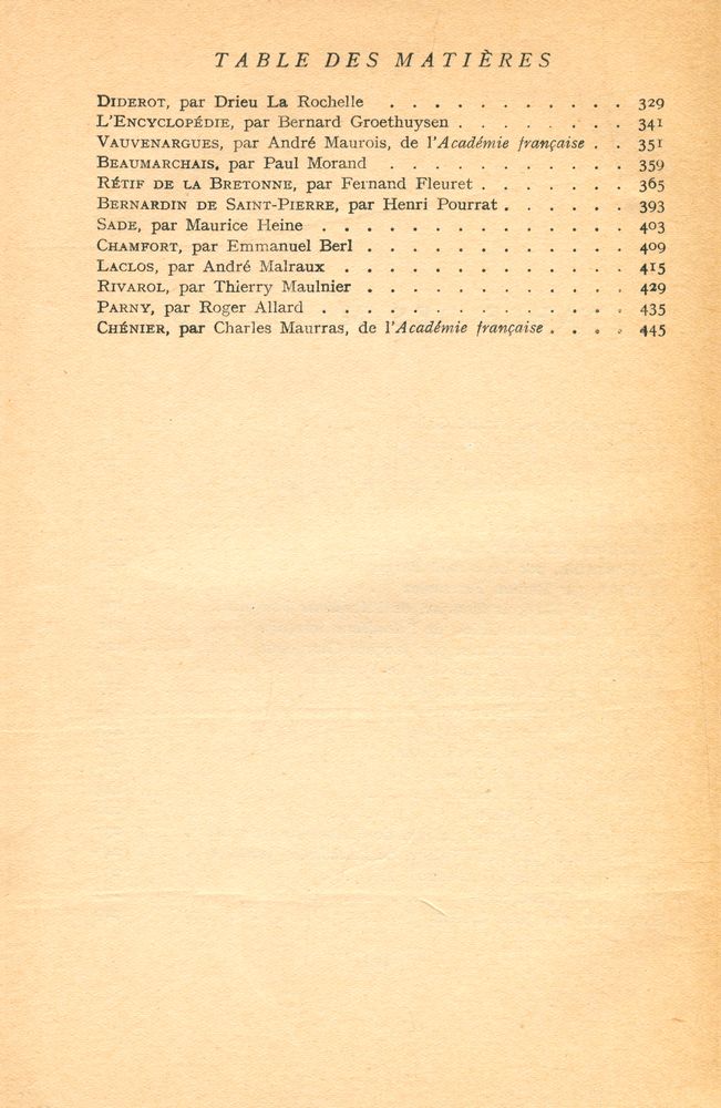 『TABLEAU DE LA LITTÉRATURE FRANÇAISE XVIIe - XVIIIe SIÈCLES : de Corneille à Chénier』 3