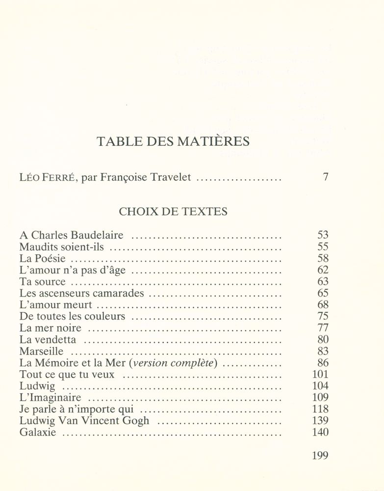 『Léo FERRÉ Les anées - galaxie』 2