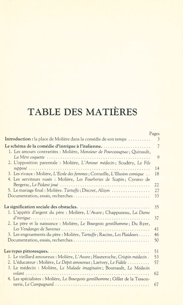 『MOLIÈRE et la comédie en France au XVIIe siècle』 2