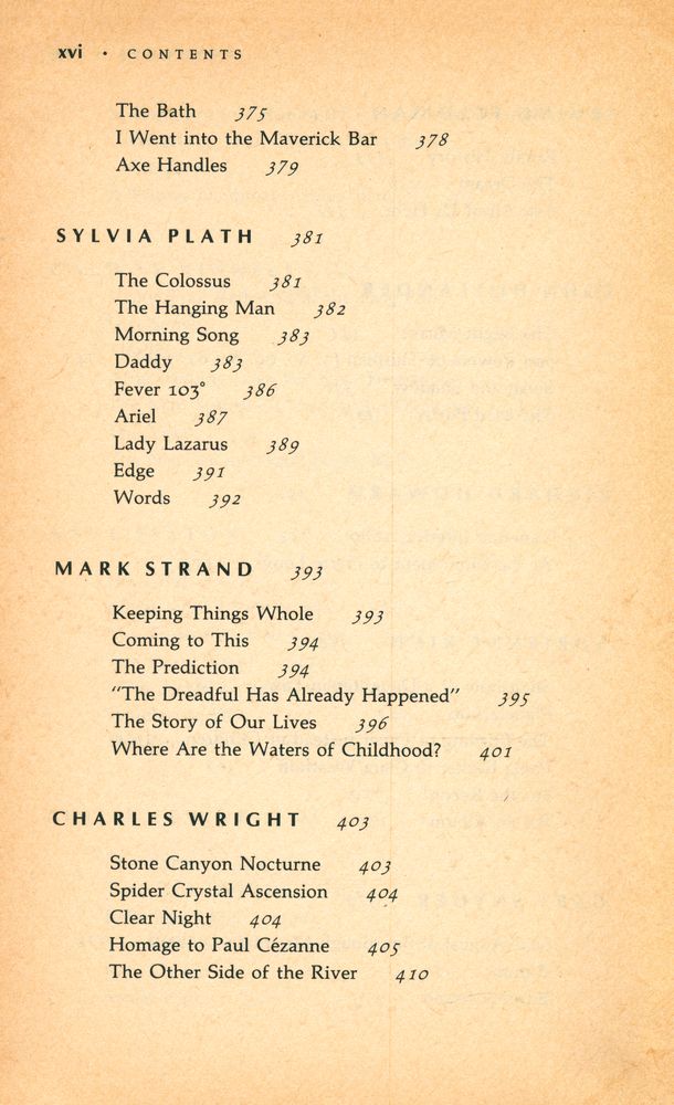 『The Vintage book of contemporary American poetry』
