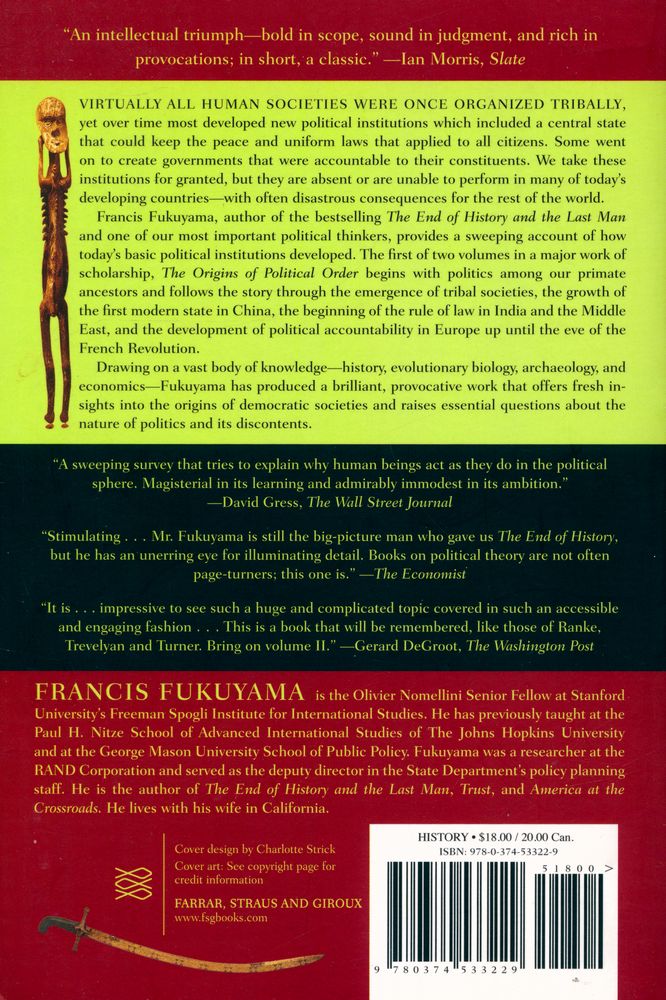 『The origins of political order : from prehuman times to the French Revolution』 4