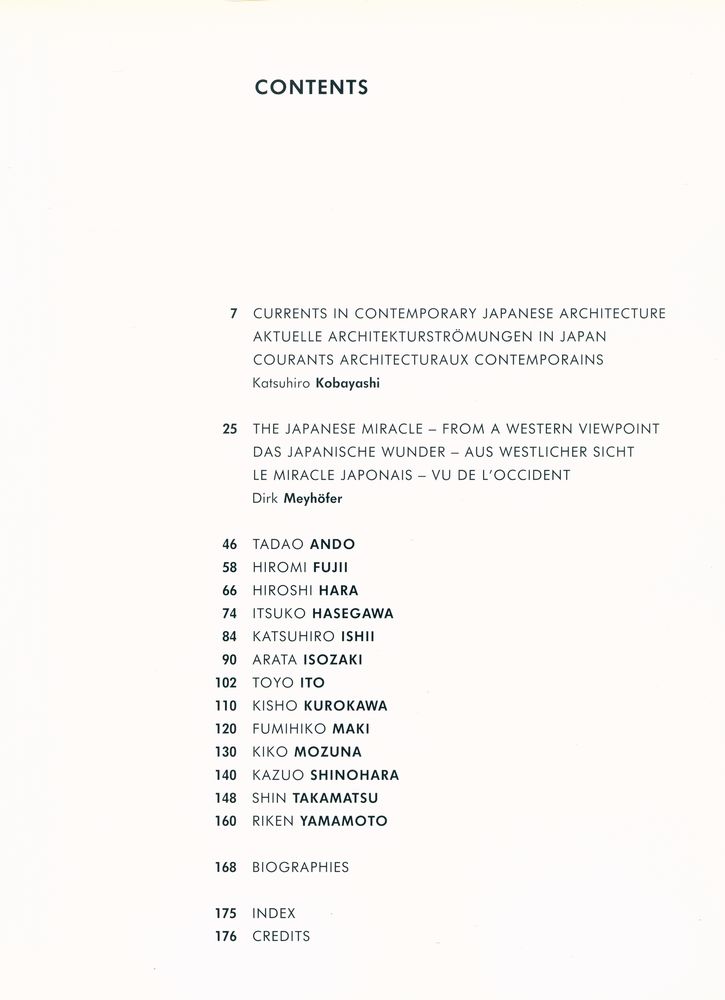 『Contemporary Japanese Architects』 2