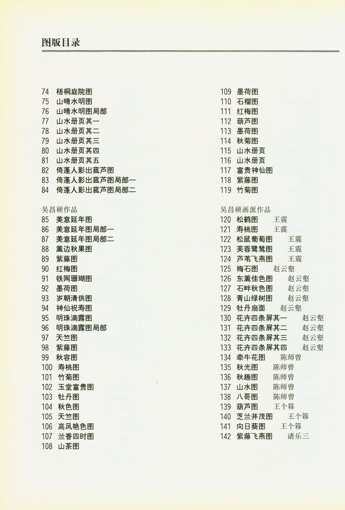 『中国古代绘画大师画风系列 赵之谦 蒲华 吴昌硕画风』 3