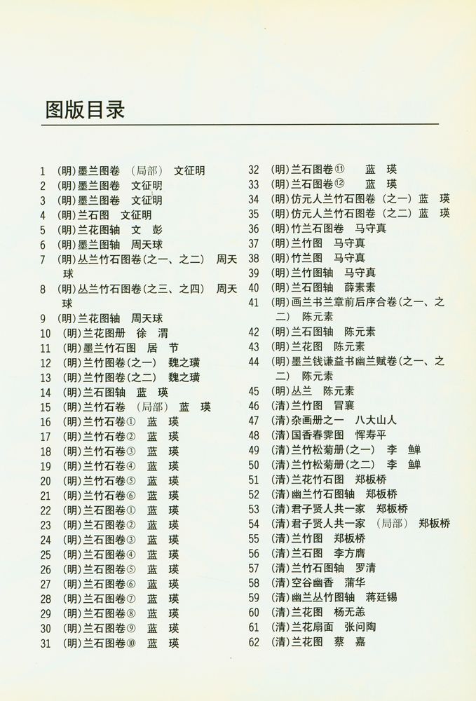 『历代兰花写意画风』 2