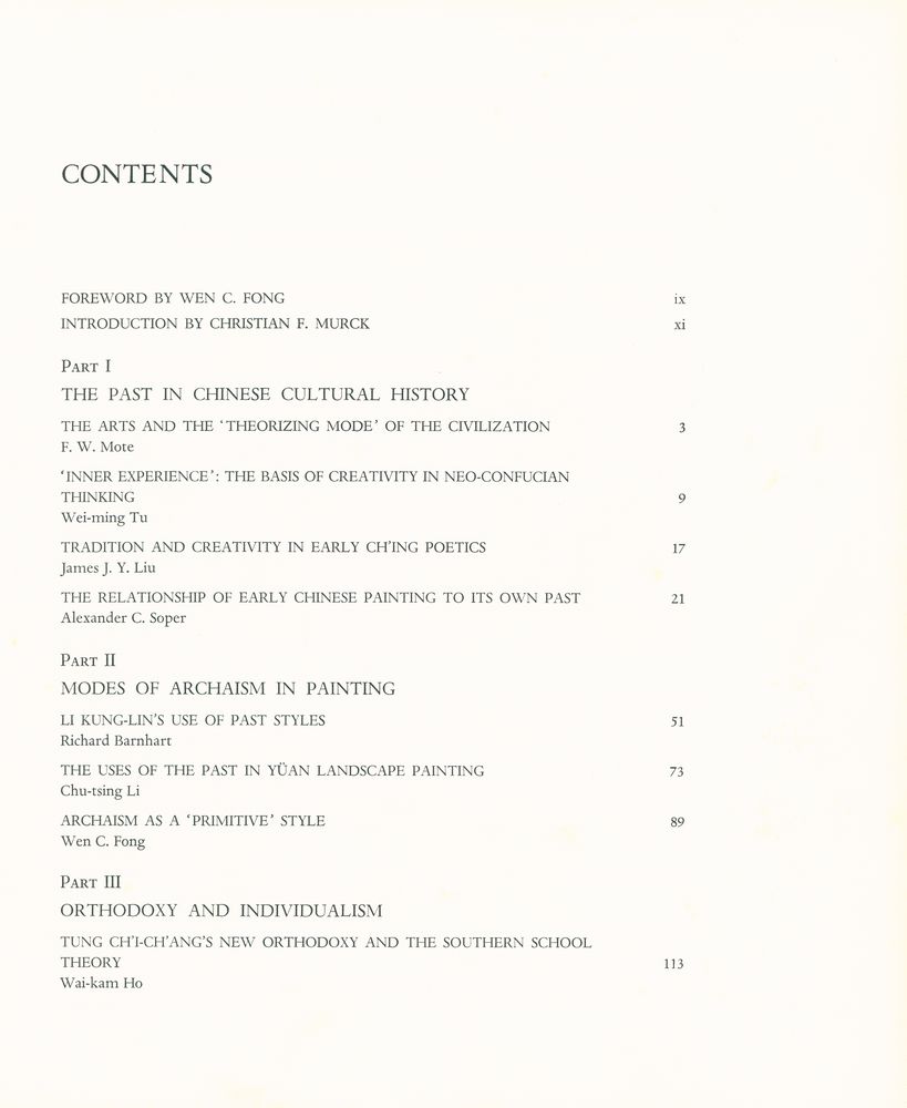 『ARTISTS AND TRADITIONS : USES OF THE PAST IN CHINESE CULTURE』 2