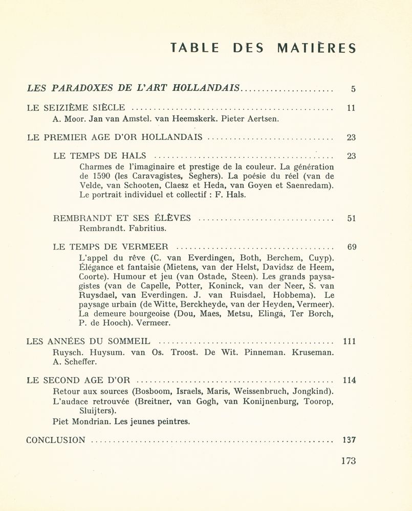 『LA PEINTURE HOLLANDAISE』 2