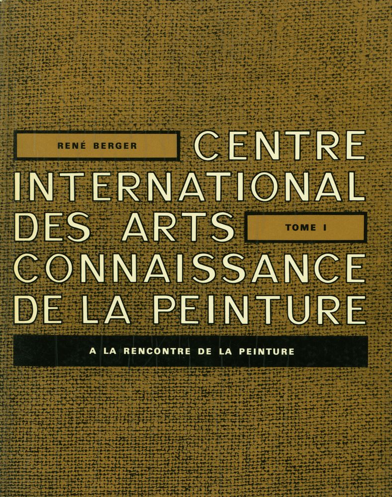 『CONNAISSANCE DE LA PEINTURE TOME Ⅰ』 1