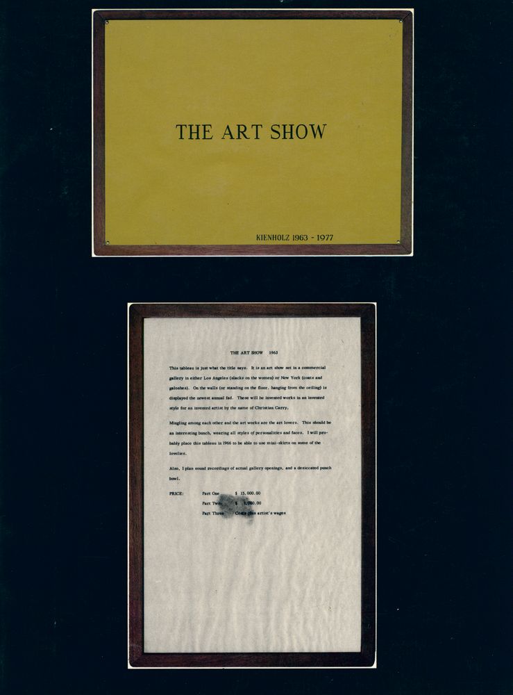 『THE ART SHOW(Edward Kienholz 1963 - 1977)』 1
