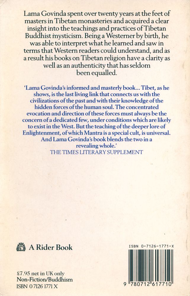 『FOUNDATIONS OF TIBETAN MYSTICISM』 5