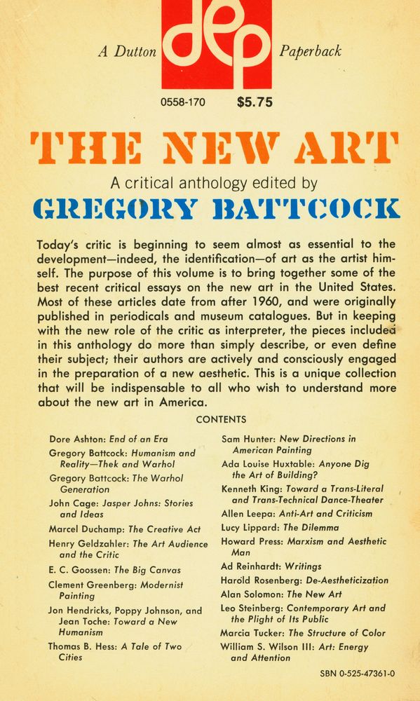 『THE NEW ART : A Critical Anthology』 4