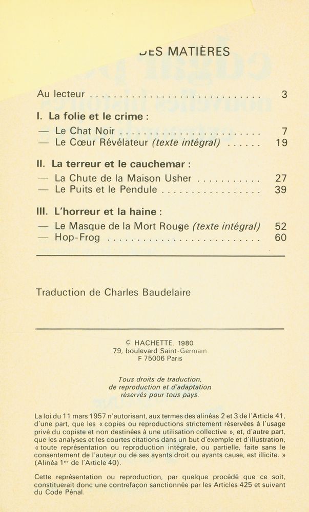 『edgar poe nouvelles histoires extraordinaires』 2