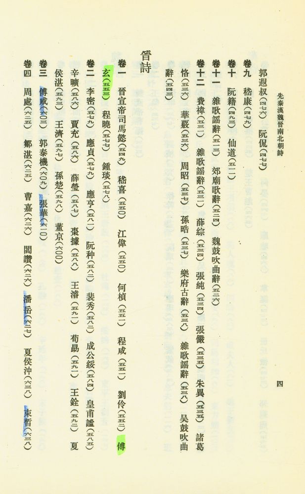 『先秦漢魏晋南北朝詩 上』 5