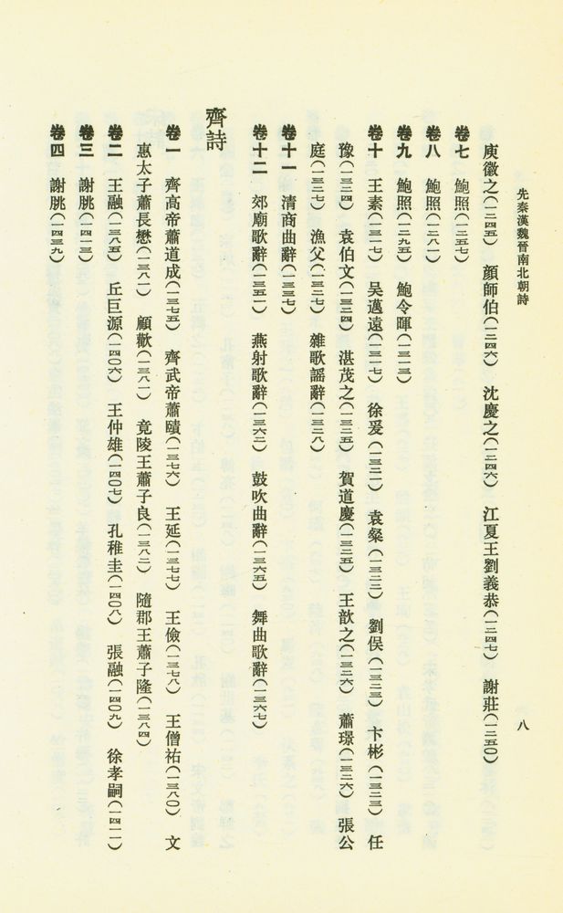 『先秦漢魏晋南北朝詩 上』