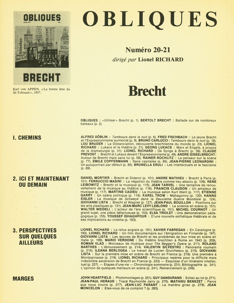 『OBLIQUES : une nouvelle conception de la revue』 2