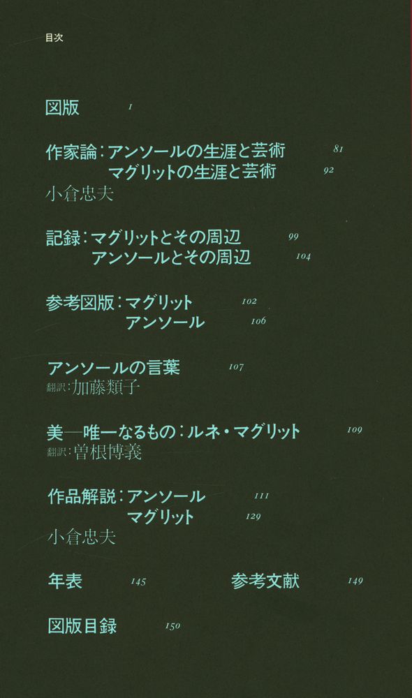 『現代世界美術全集 22 - アンソール, マグリット』 2