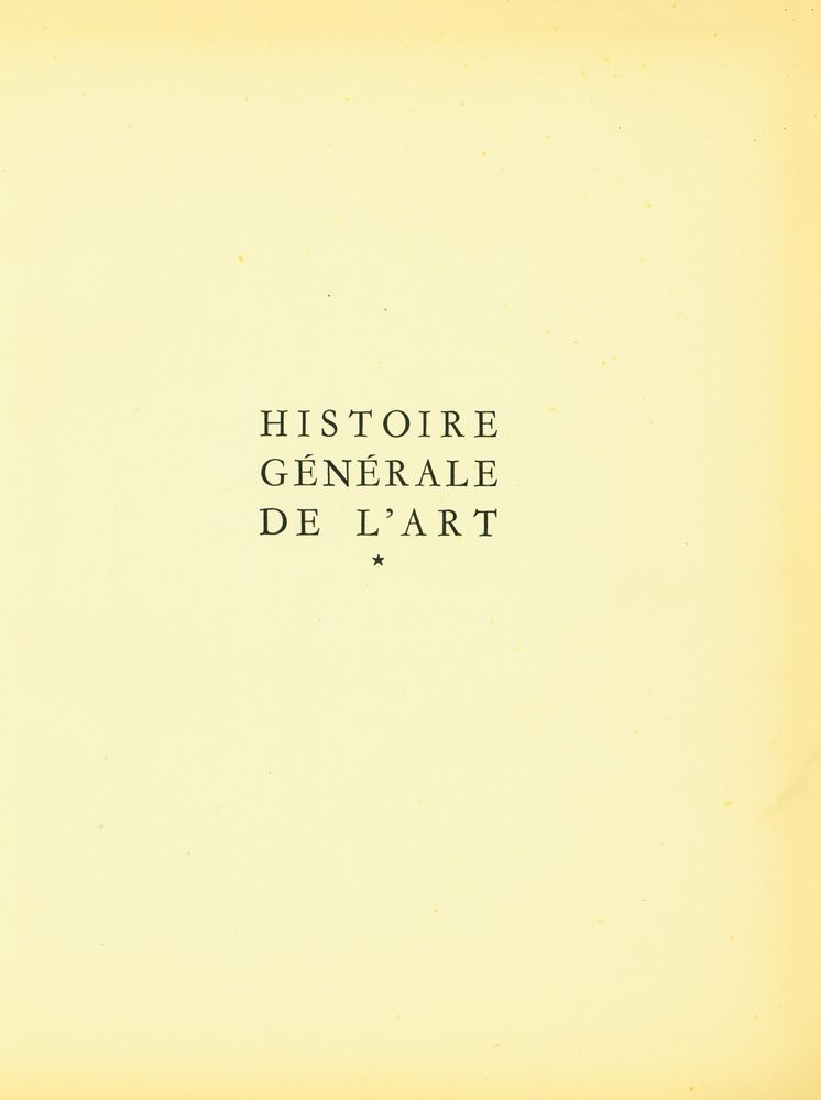 『HISTOIRE GÉNÉRALE DE L'ART』 2