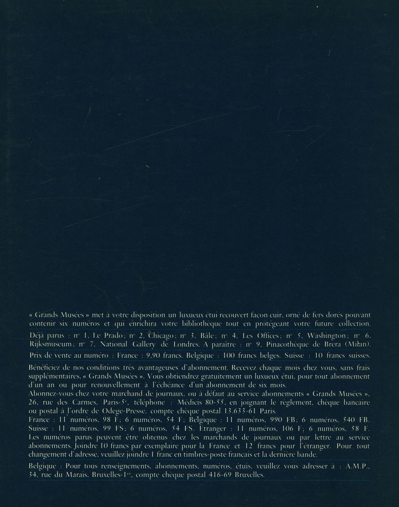 『LE MONDE DES GRANDS MUSEES』 No. 8 - MAI 1969 3