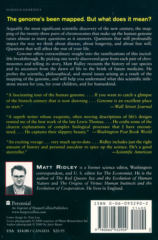 『Genome : the autobiography of a species in 23 chapters』 4