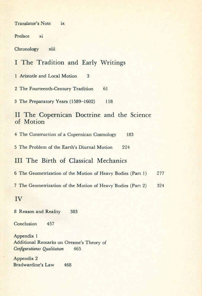 『The Natural Philosophy of Galileo』 2