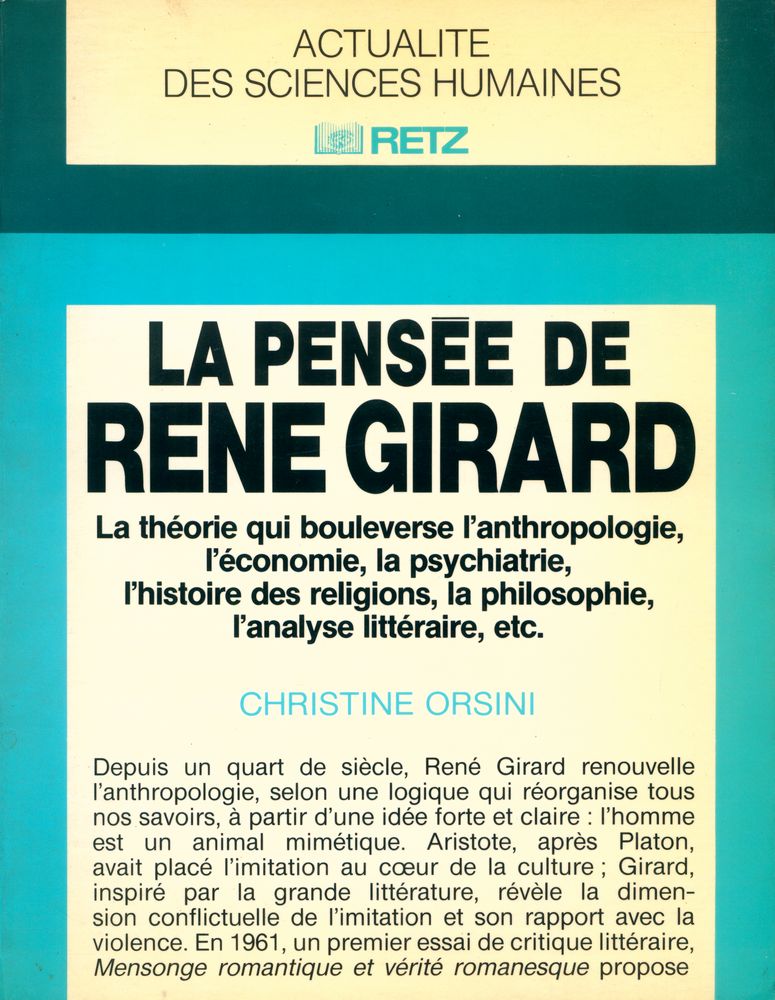 『LA PENSEE DE RENE GIRARD』 1