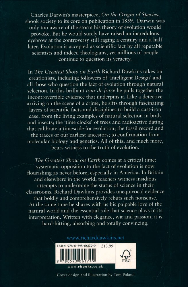 『THE GREATEST SHOW ON EARTH : THE EVIDENCE FOR EVOLUTION』 3