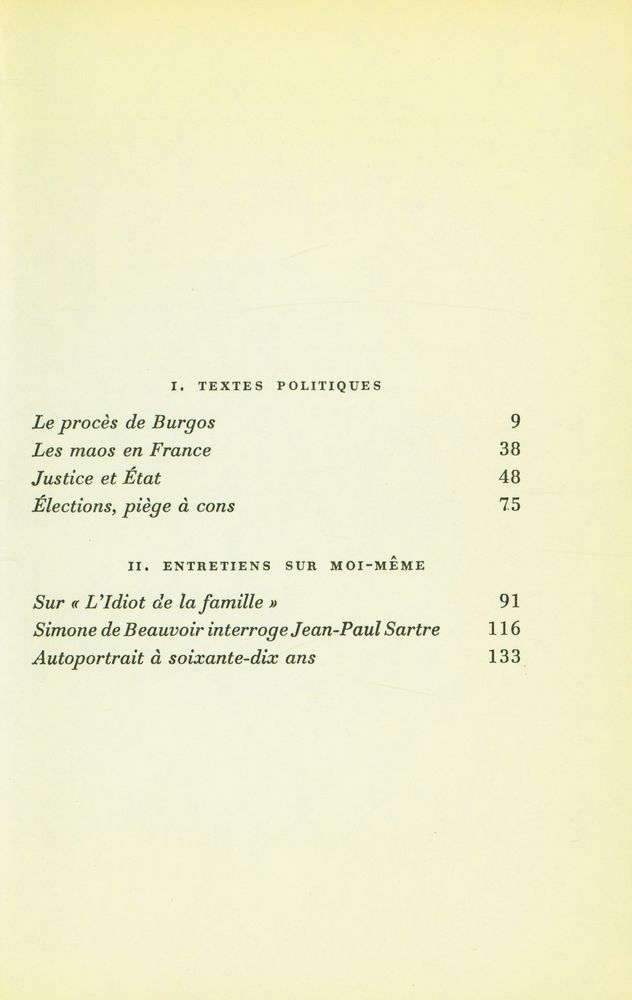 『POLITIQUE ET AUTOBIOGRAPHIE SITUATIONS, X』 2