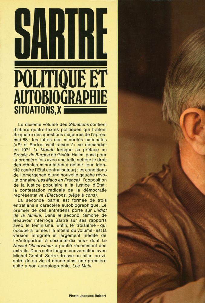『POLITIQUE ET AUTOBIOGRAPHIE SITUATIONS, X』 3