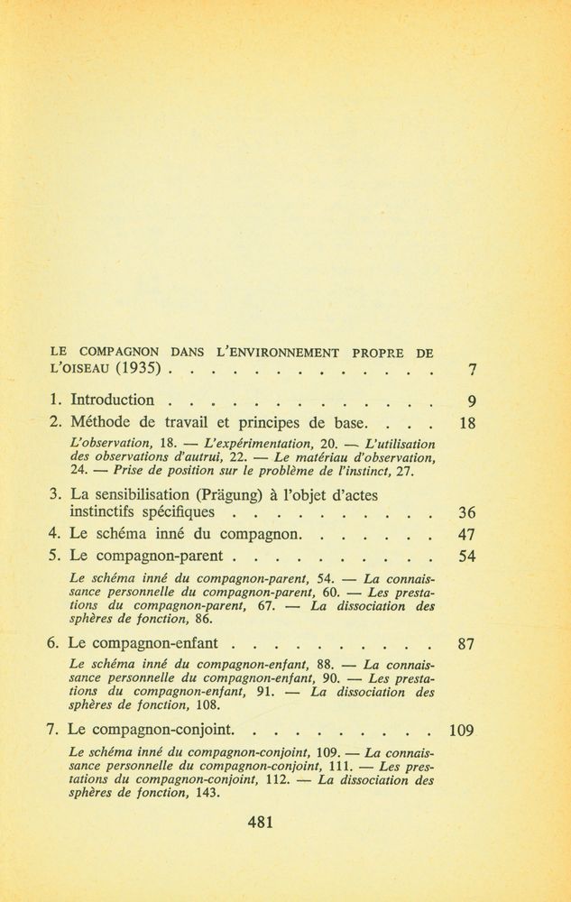 『ESSAIS SUR LE COMPORTEMENT ANIMAL ET HUMAIN』 2