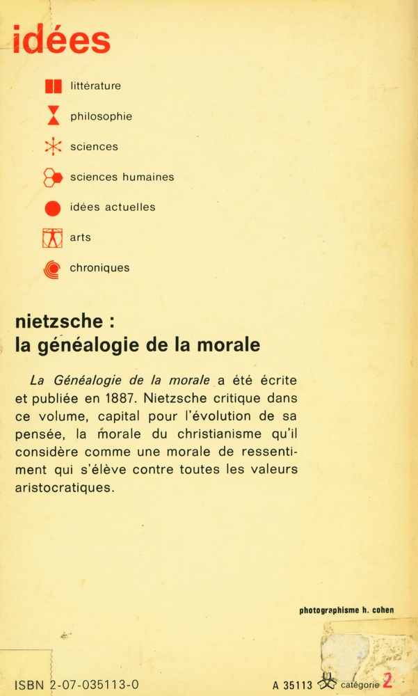 『la généalogie de la morale』 3