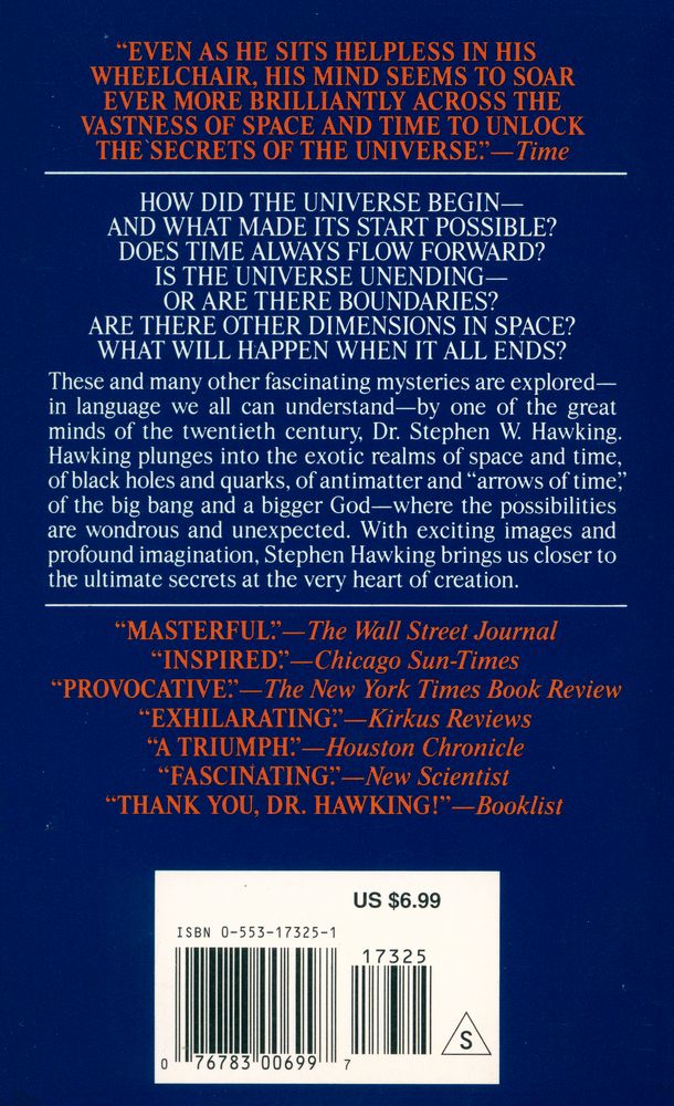 『A BRIEF HISTORY OF TIME : FROM THE BIG BANG TO BLACK HOLES』 3